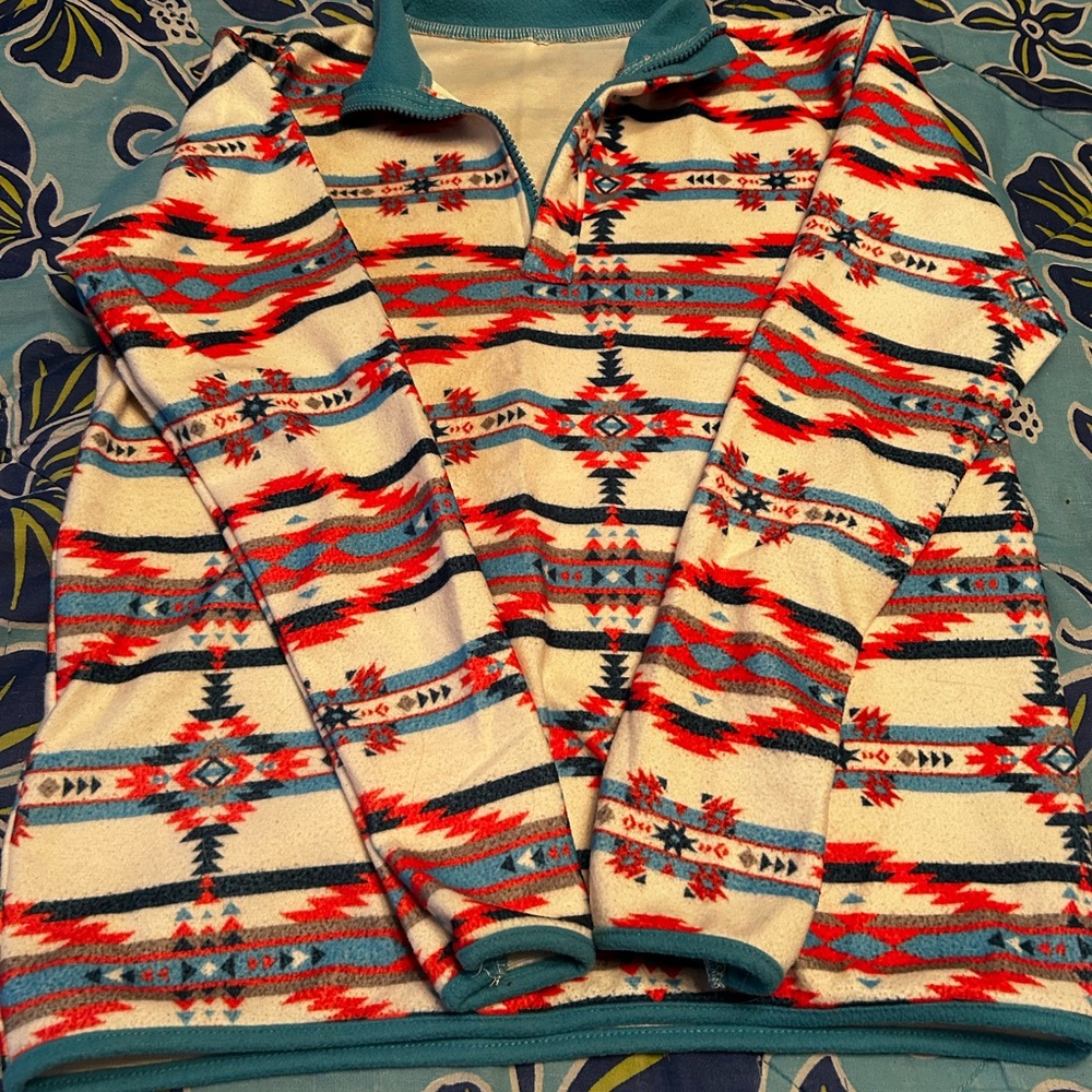 Aztec 1/4 Zip Fleece Pullover